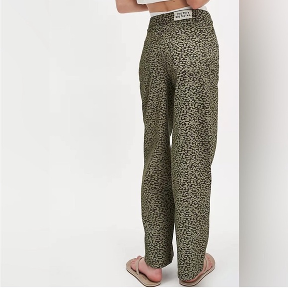 FP Movement by Free People Green Patterned Wide Leg Pants 100% cotton - Picture 8 of 16